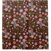 Frühlingspark mit schokoladenbraunem Hintergrund