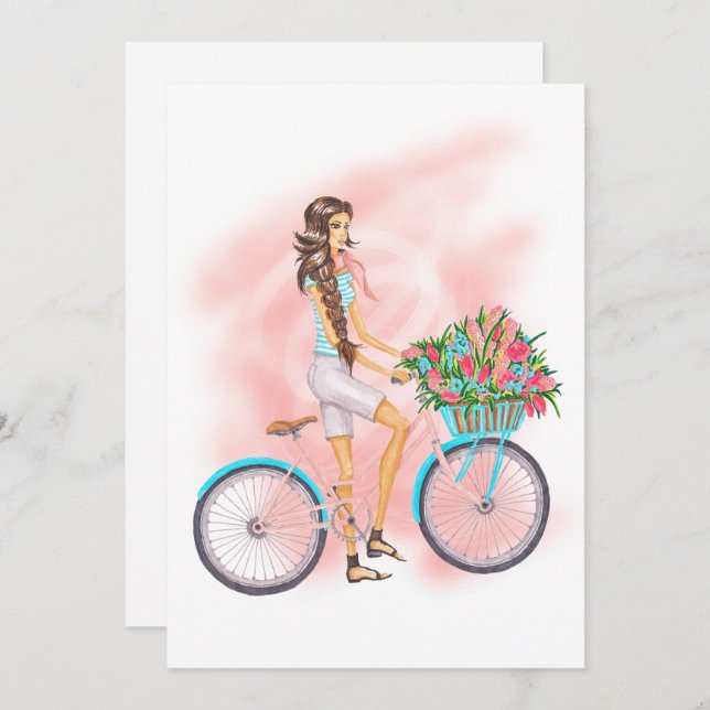 Frühlingsparty Einladung (Vorne/Hinten)