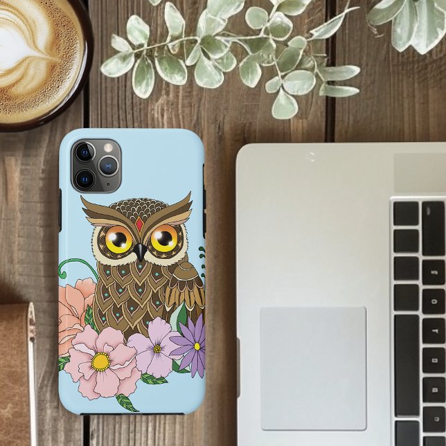 Frühlingspastel Blume Owl Case-Mate iPhone Hülle (Von Creator hochgeladen)