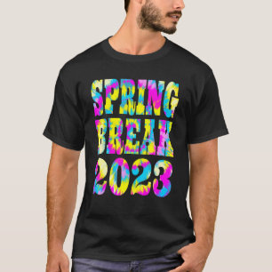 Frühlingspause 2023 Gefärbte Krawatte - passende F T-Shirt