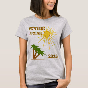 Frühlingspause Sonnenschein und Palmen Bäume Ziel T-Shirt