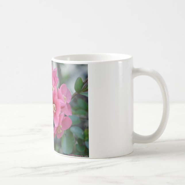 Frühlingspink blühende Ruhe Tasse (Rechts)