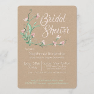 FrühlingsPlatterbsen Brautparty Einladung