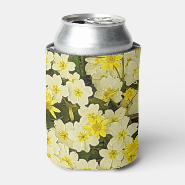 Frühlingsprirosen Dosenkühler (Kanne Vorderseite)