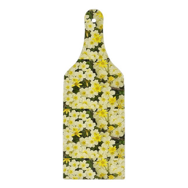 Frühlingsprirosen Schneidebrett (Vorderseite)