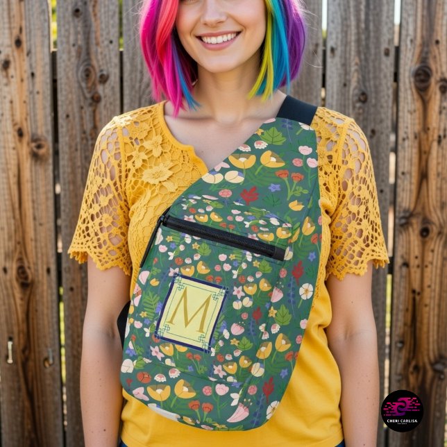 Frühlingsproton Crossbody Bag (Color outside the lines. Carry it with confidence. 🌈🌿)