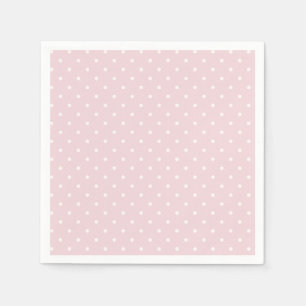 Frühlingspunkte Klassisch Sanftes Rosa Serviette