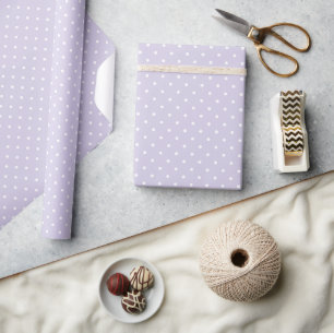 Frühlingspunkte Klassisch Staubiges Lavendel Geschenkpapier