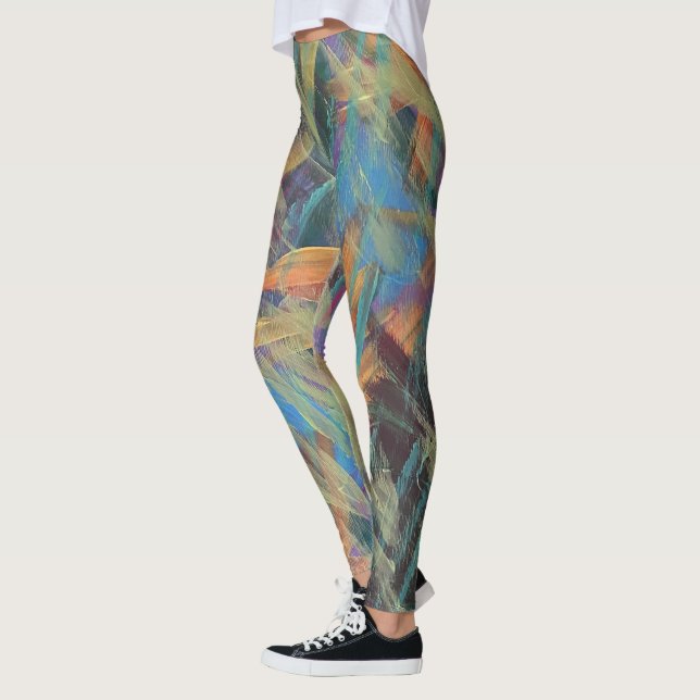 Frühlingsregen-Leggings Leggings (Links)