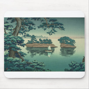 Frühlingsregen, Matsushima Japanische Wasserschaft Mousepad