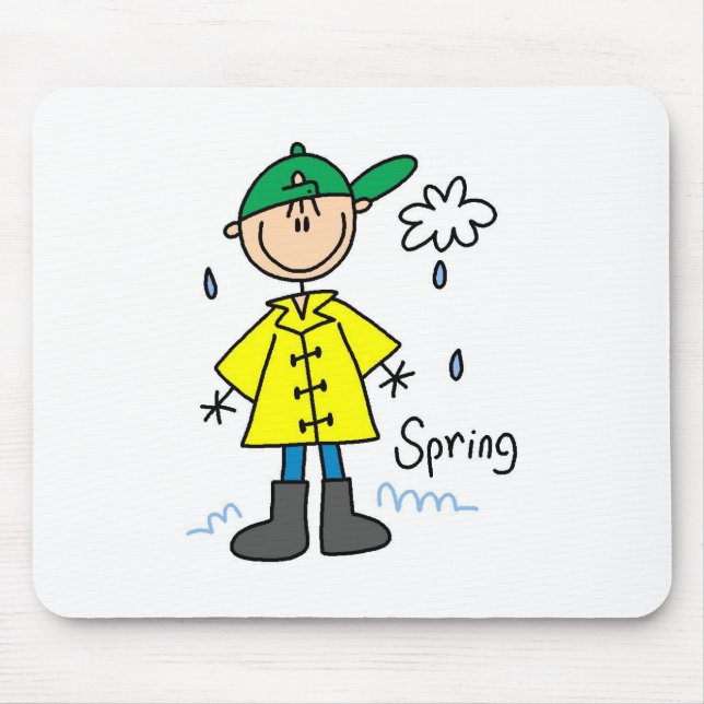 Frühlingsregen  mousepad (Vorne)