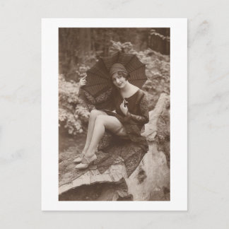 Frühlingsregen Postkarte