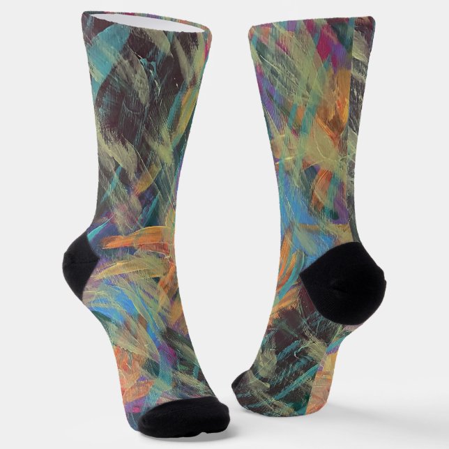 Frühlingsregen Socken (Gewinkelt)