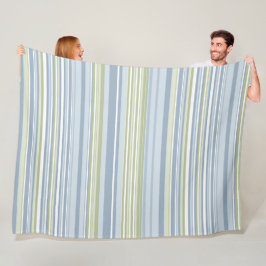 Frühlingsregen und tropische blaue Streifen Fleecedecke