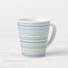 Frühlingsregen und tropische blaue Streifen Milchtasse