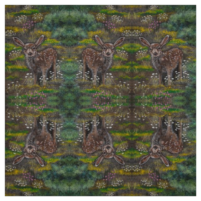 Frühlingsreh-Stoff Stoff (Muster)