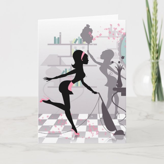 Frühlingsreinigung Karte (Vorderseite)