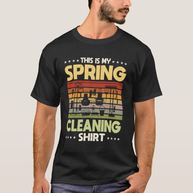 Frühlingsreinigung Kostenvoranschlag Hausreiniger T-Shirt (Vorderseite)