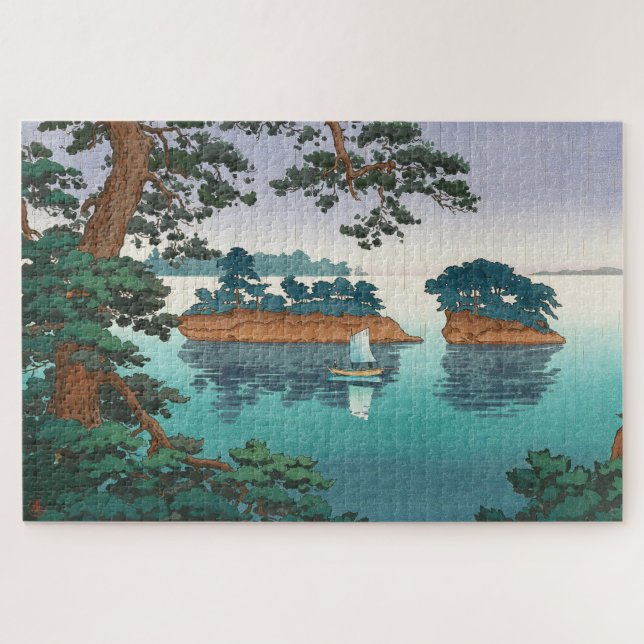 Frühlingsrennen in Matsushima von Tsuchiya Koitsu Puzzle (Horizontal)