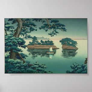 Frühlingsrennen, Matsushima - Japanische Wasserlan Poster