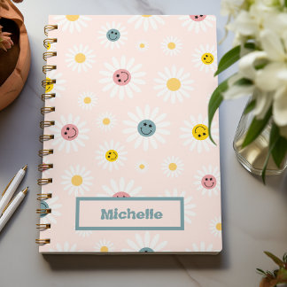 Frühlingsrosa Abstrakte Vintage Gewohnheit Notizblock