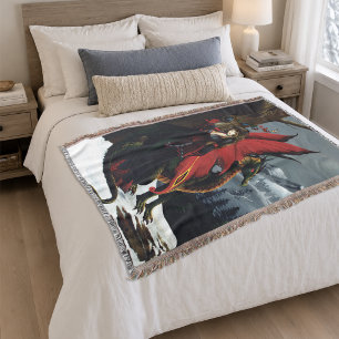 Frühlingsrote Feenmutter Natur Fantasie Decke