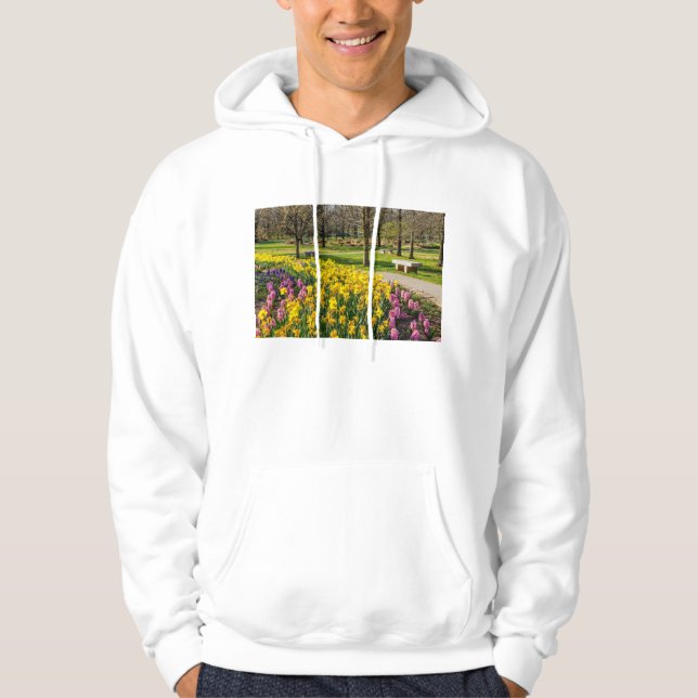 Frühlingssaison Blumengarten Hoodie (Vorderseite)