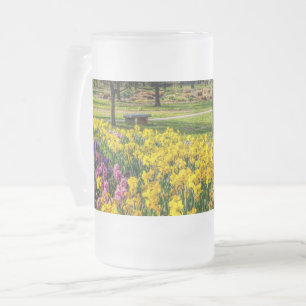 Frühlingssaison Blumengarten Mattglas Bierglas
