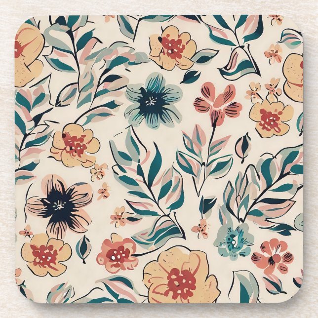 Frühlingssaison Getränkeuntersetzer (Vorderseite)