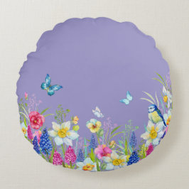 Frühlingssaison Rundes Kissen