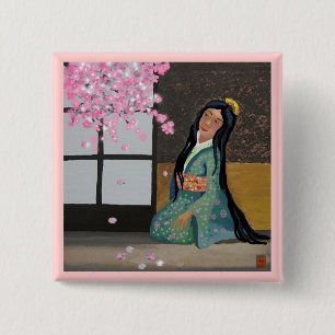 Frühlingssakura Button