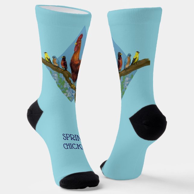 Frühlingsschneehuhn Socken (Gewinkelt)