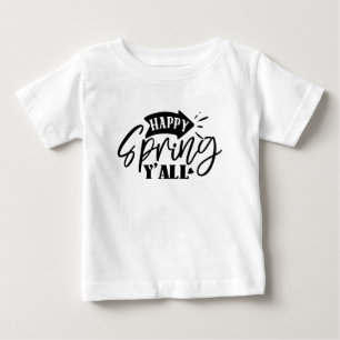 Frühlingsschön Schriftzug-Typografie-Design-49765 Baby T-shirt