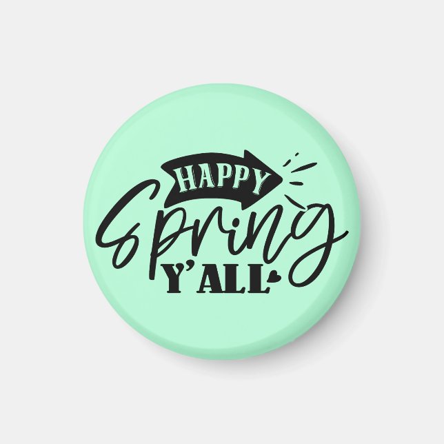 Frühlingsschön Typografie-Design-49765 Magnet (Vorne)