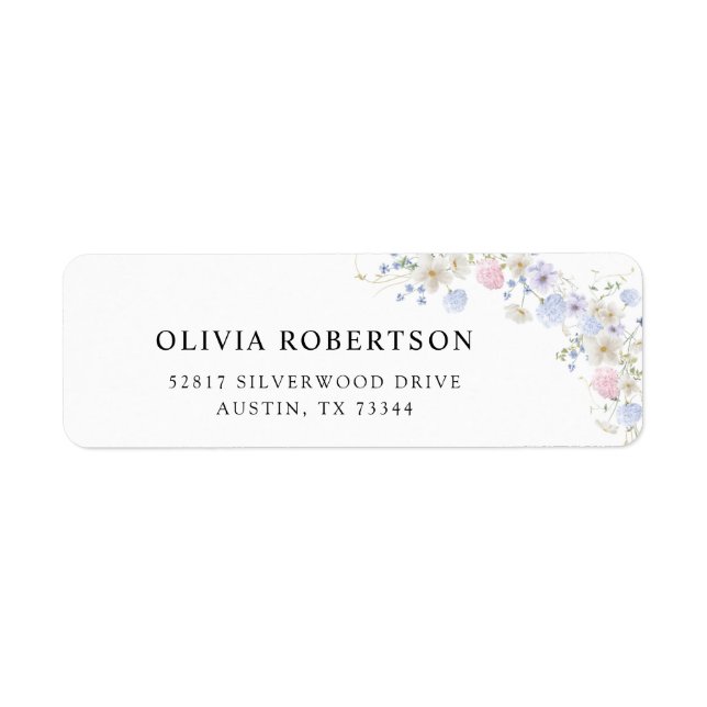 Frühlingssehen Wildblumen Lila (Vorne)