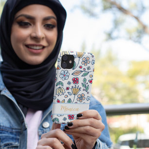 Frühlingsskandinavischer individuelle Name der Blu Case-Mate iPhone Hülle