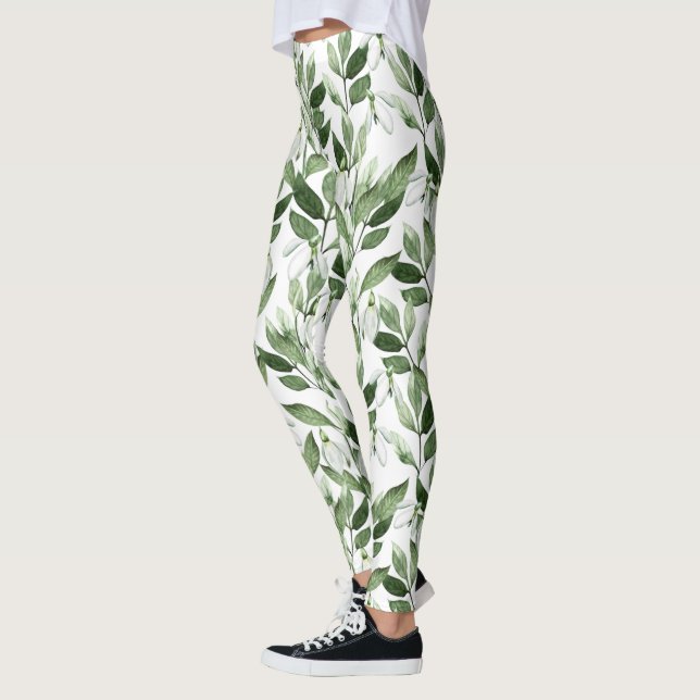 Frühlingssnowdrops Leggings (Links)