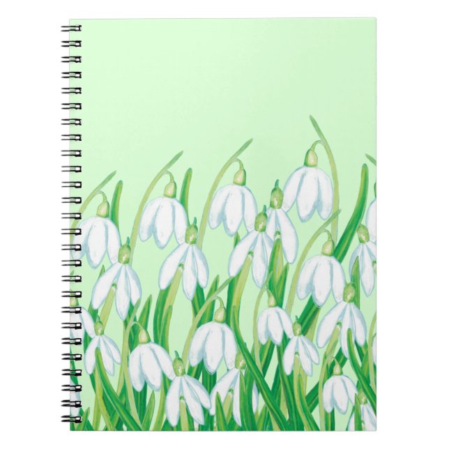 Frühlingssnowdrops Notizblock (Vorderseite)