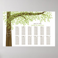Frühlingssommer Herzbaum Hochzeitsskalender