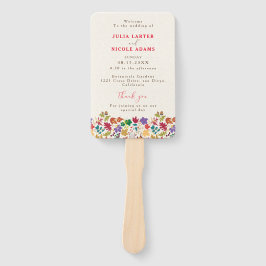 Frühlingssommer Lila Meadow Blume Hochzeit Fächer