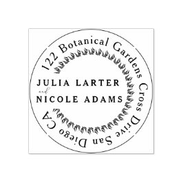 Frühlingssommer Lila Meadow Blume Hochzeit Gummistempel