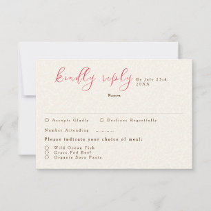 Frühlingssommer Lila Meadow Blume Hochzeit RSVP Karte