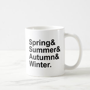 Frühlingssommer Winter Vier Jahreszeiten Kaffeetasse