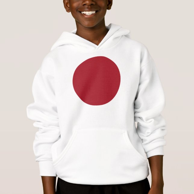 Frühlingssommerfarbe Feuriger Red Teddy Bär Hoodie (Vorderseite)