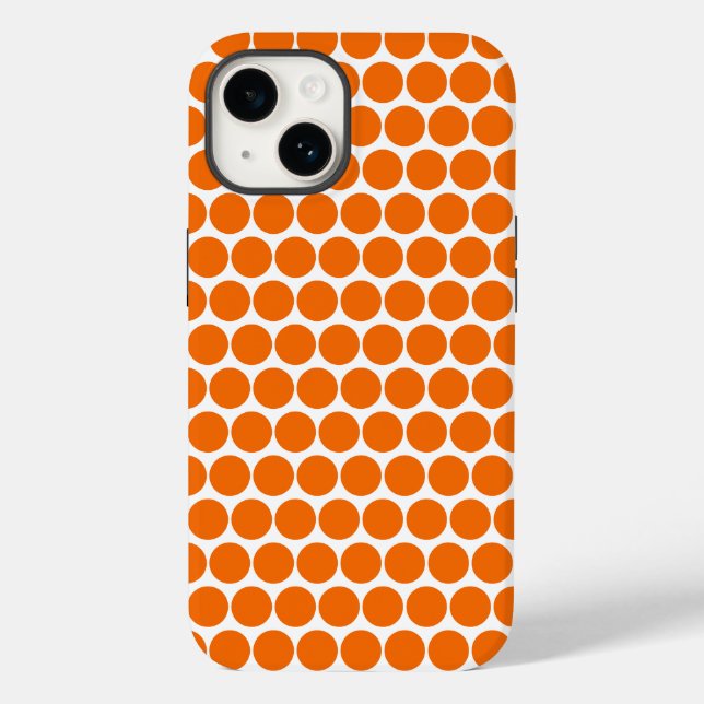 Frühlingssommerfarben Tangelo Case-Mate iPhone Hülle (Rückseite)