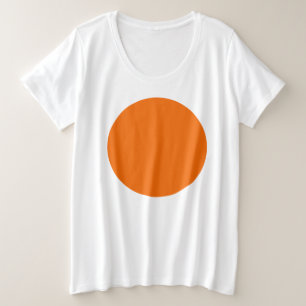 Frühlingssommerfarben Tangelo Große Größe T-Shirt