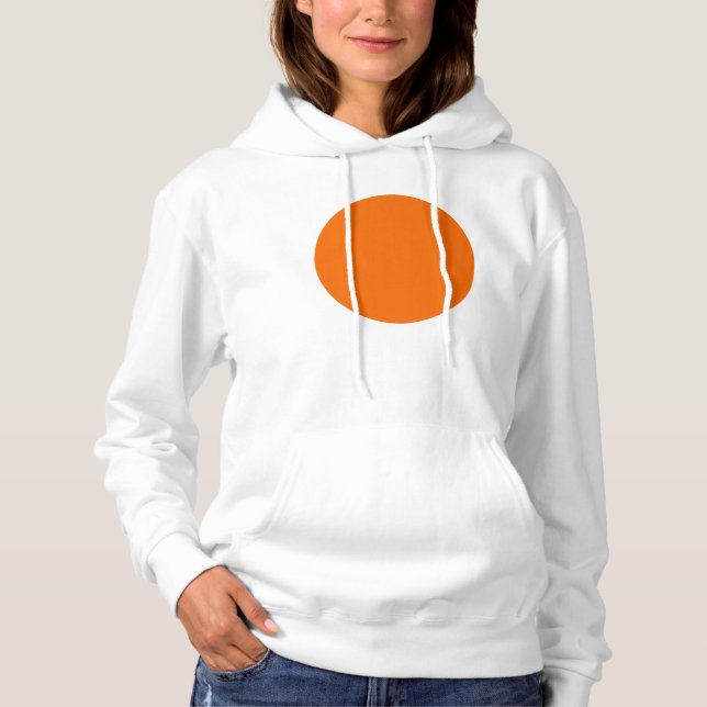 Frühlingssommerfarben Tangelo Hoodie (Vorderseite)