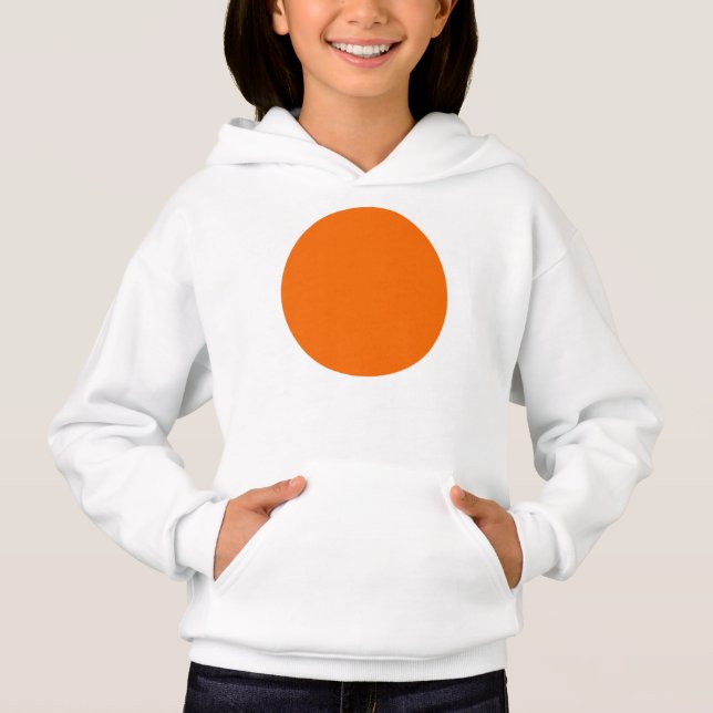 Frühlingssommerfarben Tangelo Hoodie (Vorderseite)