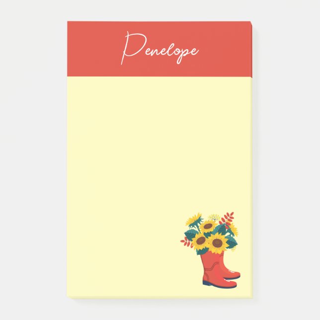 Frühlingssonne und Regenschüsse Post-it Klebezettel (Vorderseite)