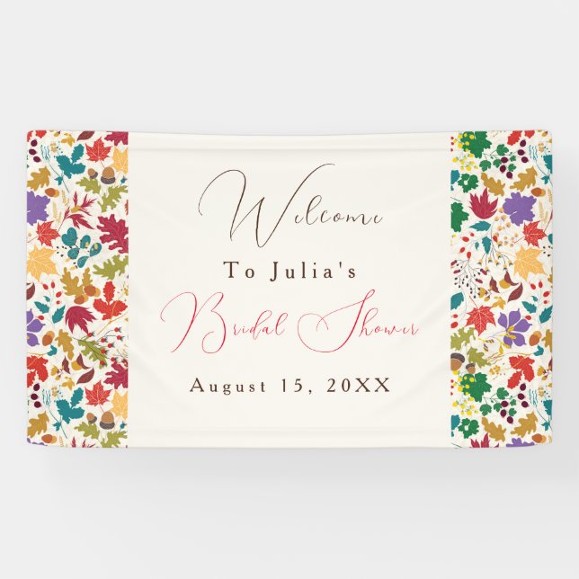 Frühlingssorgen Gelbe Lila Blume Brautparty Banner (Horizontal)